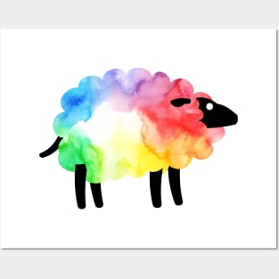 Rainbow Sheep Posters and Art